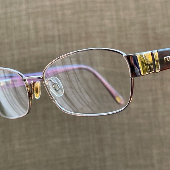 Anne Klein Women Eyeglasses Frame Red/Gold Tone glasses - Picture 2 of 11